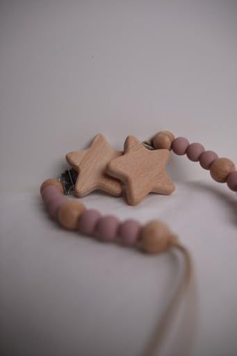 Babyrassel & Schnullerkette SET